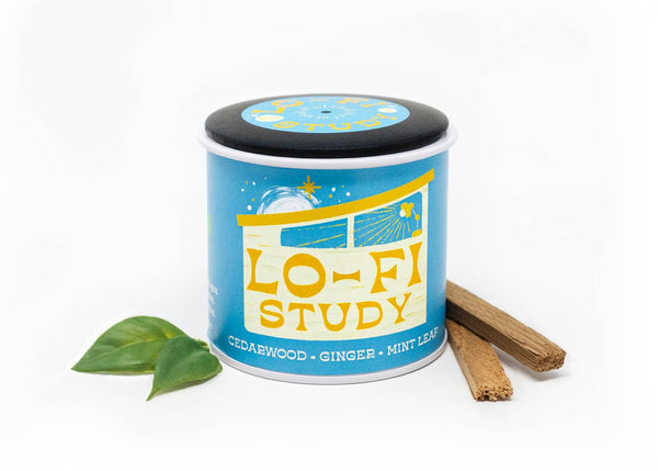 Candle - LoFi Study Soy Candle with Playlist & Vinyl Magnet