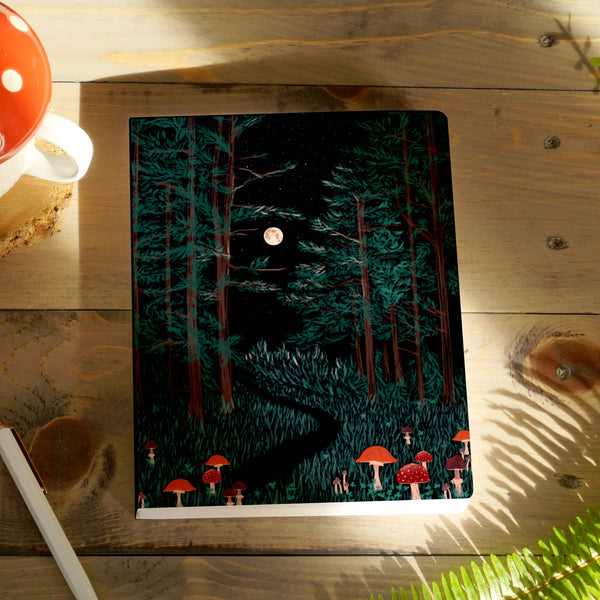 Moonrise Forest Medium Layflat Journal Notebook