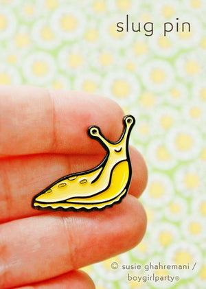 Banana Slug Enamel Pin — Pacific California Animal Art Pins