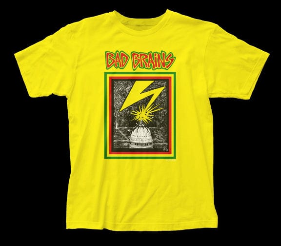 Band Tees Bad Brains Yellow Shirt NEW