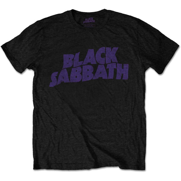 Band Tees BLACK SABBATH WAVY LOGO VINTAGE SHIRT NEW