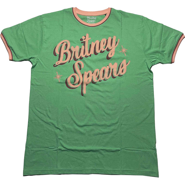 Band Tees Britney Spears Ringer T-Shirt: Retro Text