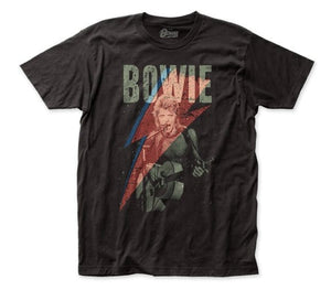 Band Tees David Bowie Distressed Bolt SHIRT NEW
