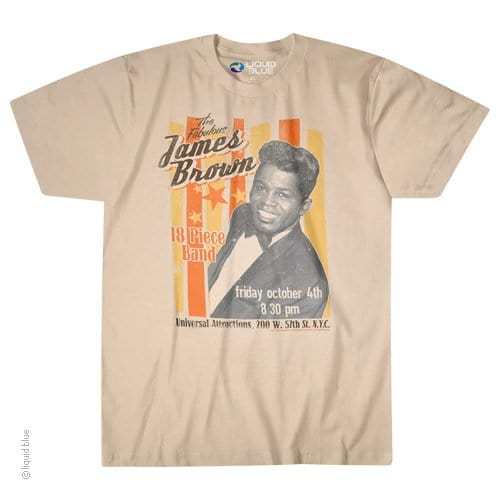 Band Tees Fabulous James Brown SHIRT NEW