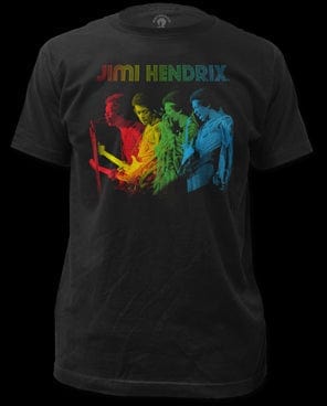 Band Tees Jimi Hendrix Rainbow SHIRT NEW