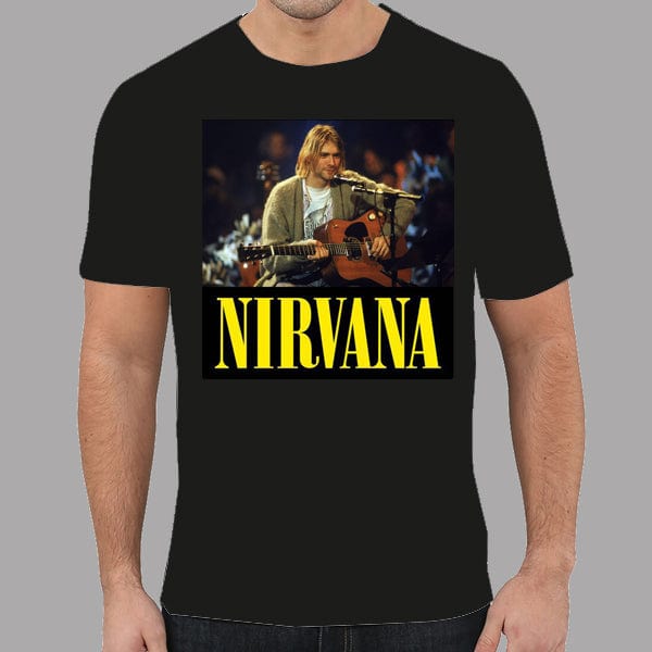 Nirvana Kurt Cobain Unplugged T-SHIRT NEW