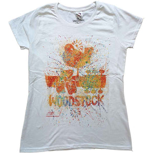 Band Tees Woodstock Splatter Slim Fit SHIRT NEW (Copy)