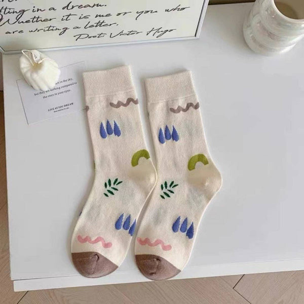 BEAR Rufia - Cute Artistic Pattern Socks