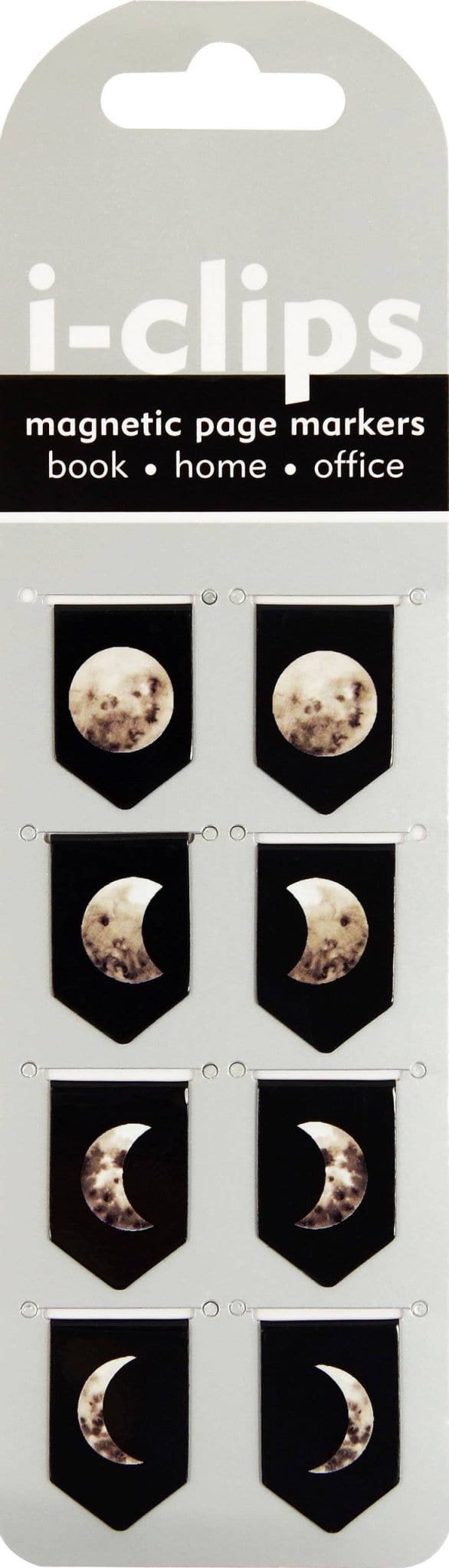 Bookmarks Moon Phases i-Clips Magnetic Page Markers 9781441326140