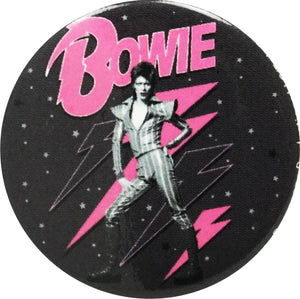 Button - 1.25 Inch - David Bowie - Pink Lightning Bolt 991815