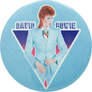 Button - 1.25 Inch - David Bowie - Powder Blue Suit 992123