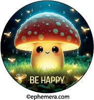 BUTTON: BE HAPPY