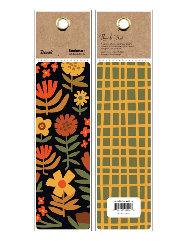 Chunky Flowers - Bookmark