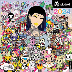 Calendar tokidoki 2024 Wall Calendar (w/ Stickers) 9780789343659