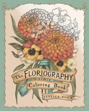 Coloring Book Floriography Coloring Book by Jessica Roux 9781524893910