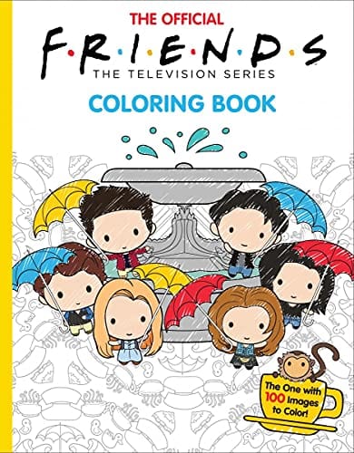 Coloring Book The Official Friends Coloring Book (Media tie-in): The One with 100 Images to Color!  - Paperback 9781338790900
