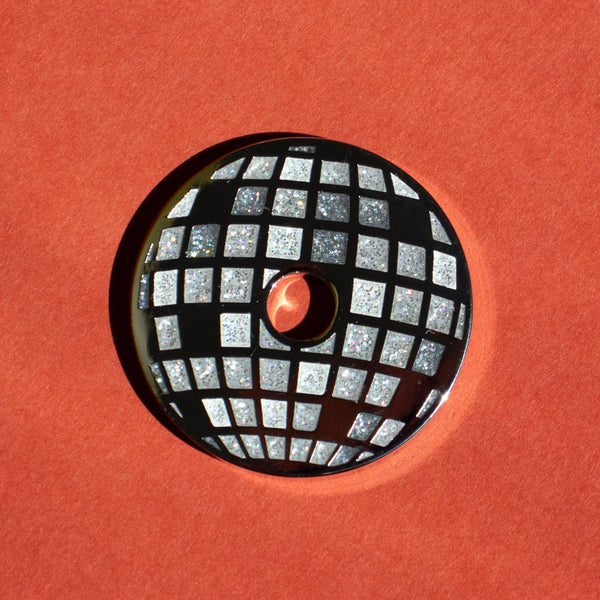 Disco Ball Stylish Enamel 45 Adaptor (Vinyl Accessory)