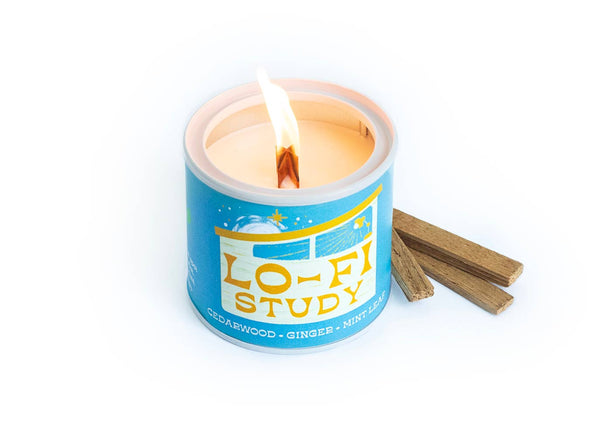 Candle - LoFi Study Soy Candle with Playlist & Vinyl Magnet