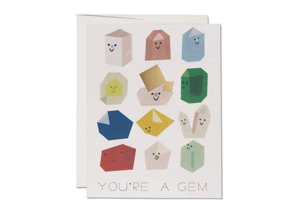 Gem Buddies friendship greeting card