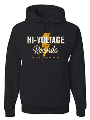 Hi-Voltage Merch Hi-Voltage Pullover Hoodie - Black