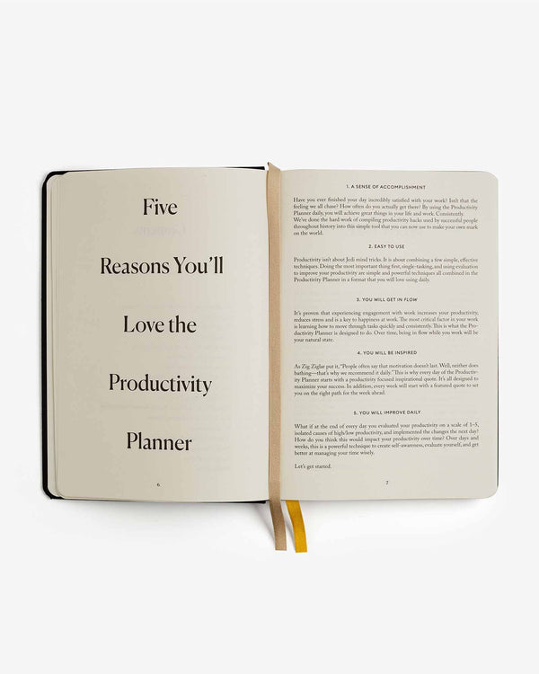 Journal Black Productivity Planner 9780991846221