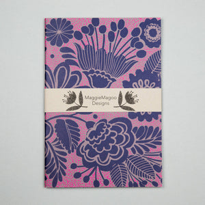 Journals navy floral pattern 990746