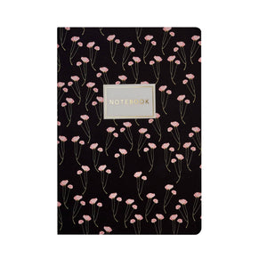 Journals Poppies on Black Notebook 990315