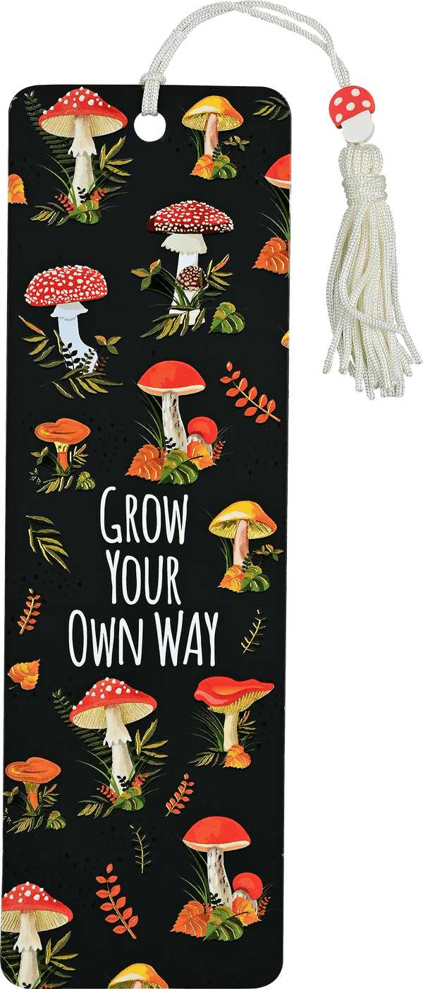Mushrooms Beaded Bookmark