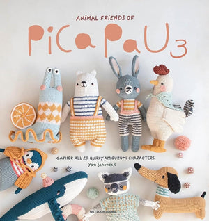 New Book Animal Friends of Pica Pau 3: Gather All 20 Quirky Amigurumi Characters by Yan Schenkel 9789491643446