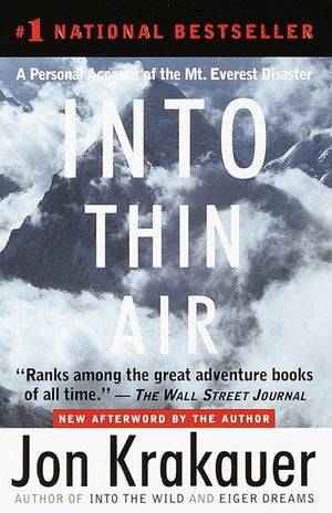 New Book Into Thin Air: A Personal Account of the Mount Everest Disaster  - Paperback 9780385494786