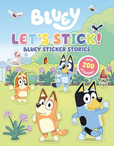 New Book Let's Stick!: Bluey Sticker Stories 9780593659526