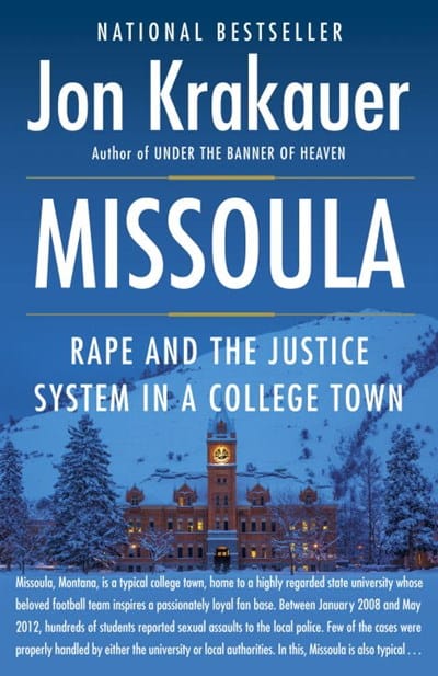 New Book Missoula: Rape and the Justice System in a College Town  - Krakauer, Jon - Paperback 9780804170567