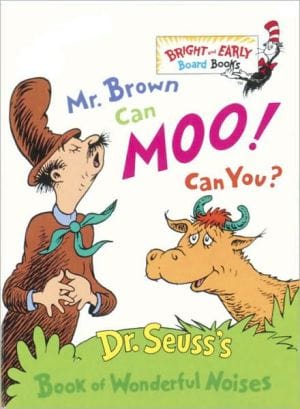New Book Mr. Brown Can Moo, Can You : Dr. Seuss's Book of Wonderful Noises (Bright and Early Board Books) 9780679882824