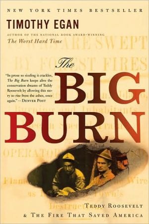 New Book The Big Burn: Teddy Roosevelt and the Fire that Saved America  - Paperback 9780547394602