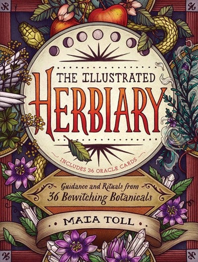 New Book The Illustrated Herbiary: Guidance and Rituals from 36 Bewitching Botanicals (Wild Wisdom) - Hardcover 9781612129686