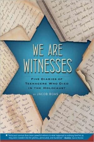 New Book We Are Witnesses: Five Diaries Of Teenagers Who Died In The Holocaust  - Paperback 9780312535674