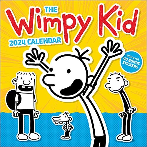 New Book Wimpy Kid 2024 Wall Calendar 9781419769900