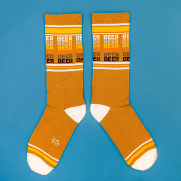 New Socks Beer Gym Crew Socks