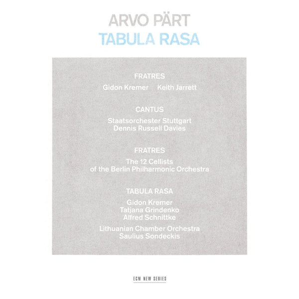 New Vinyl Arvo Part - Tabula Rasa LP NEW 10035551