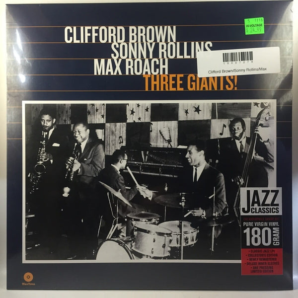 New Vinyl Clifford Brown-Sonny Rollins-Max Roach - Three Giants LP NEW 180G 10007279