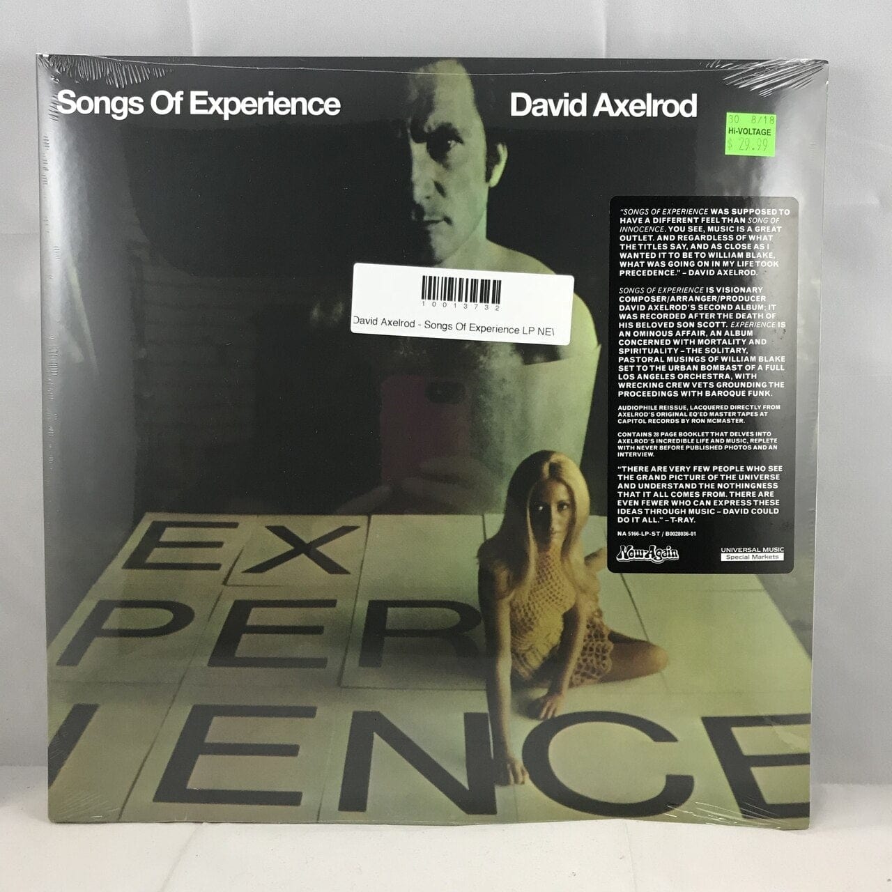 DAVID AXELROD / SONGS OF EXPERIENCE レコード