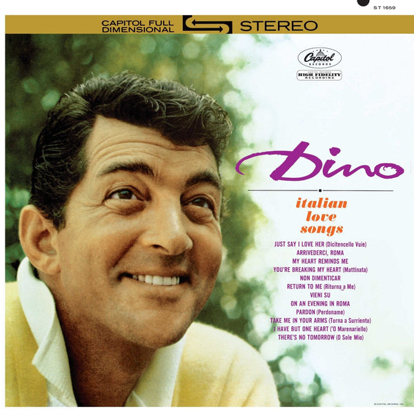 New Vinyl Dean Martin - Dino: Italian Love Songs LP NEW 2017 REISSUE 10008076
