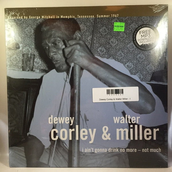 New Vinyl Dewey Corley & Walter Miller - I Ain't Gonna Drink No More - Not Much LP NEW 10008260