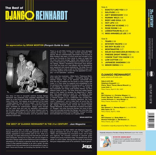 New Vinyl Django Reinhardt -  Best Of LP NEW COLOR VINYL 10025936