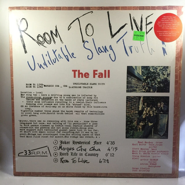 New Vinyl Fall - Room To Live LP NEW 10007736