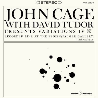 New Vinyl John Cage with David Tudor - Variations IV LP NEW Recorded Live in L.A. 10006073