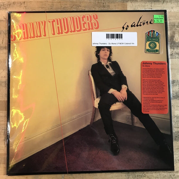 New Vinyl Johnny Thunders - So Alone LP NEW Colored Vinyl 10015294