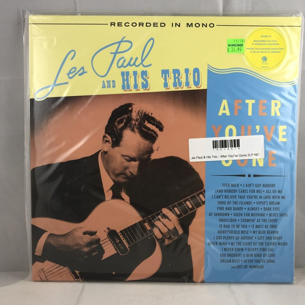 New Vinyl Les Paul & His Trio - After You've Gone 2LP NEW 10014578