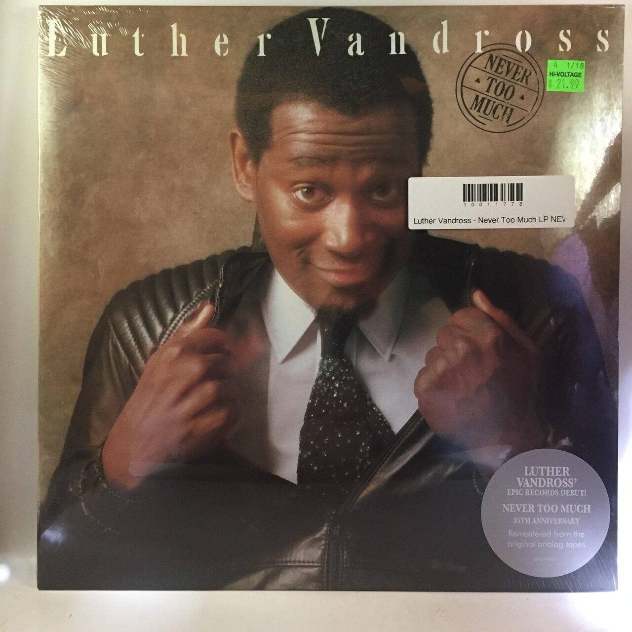 Luther Vandross - Never Too Much LP NEW – Hi-Voltage Records