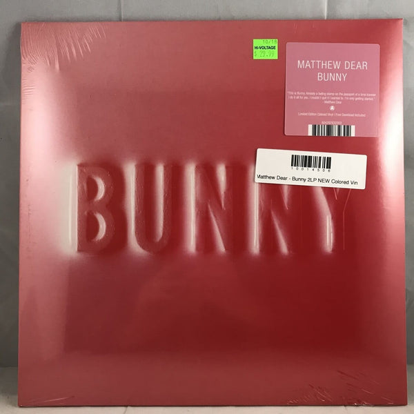 New Vinyl Matthew Dear - Bunny 2LP NEW Colored Vinyl 10014506